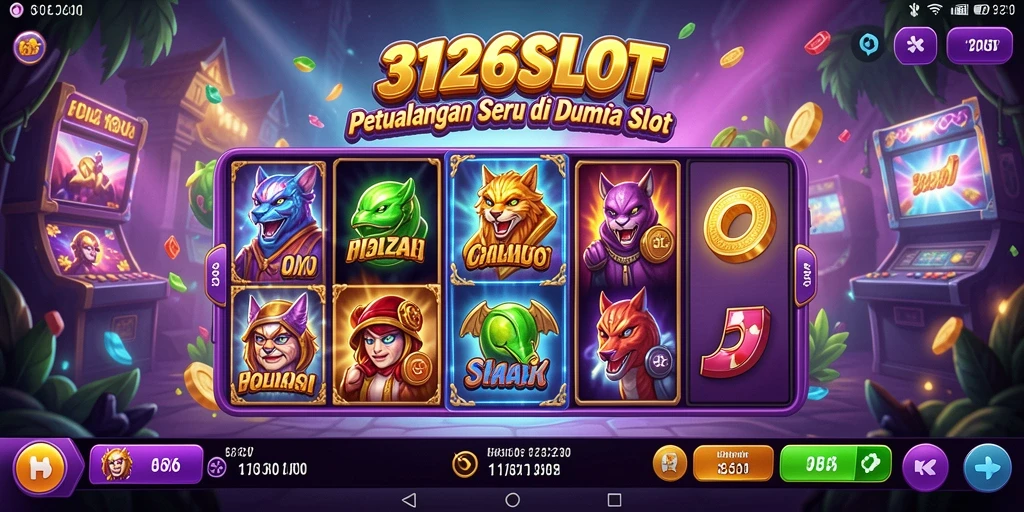 Screenshot gameplay 3126SLOT menampilkan dunia petualangan yang penuh warna.