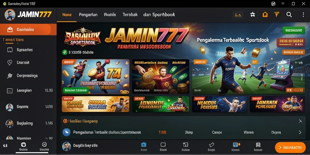 Tampilan menarik dari <strong>JAMIN777</strong> saat taruhan olahraga.