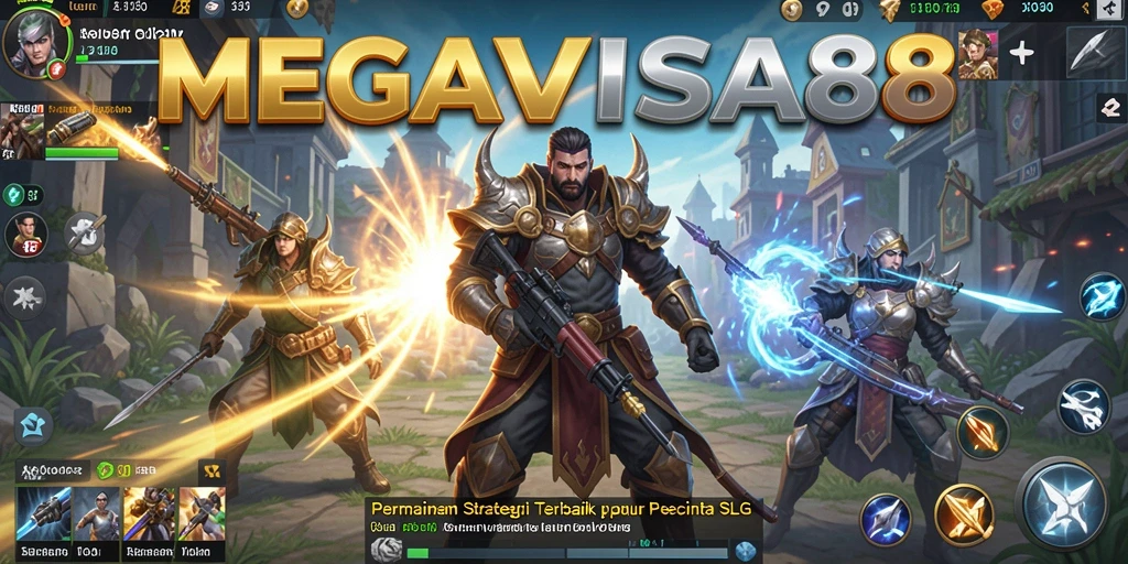 Tampilan gameplay <strong>MEGAVISA88</strong> yang seru dan dinamis dalam pertempuran SLG.