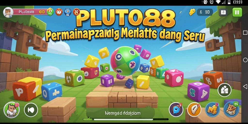 Tampilan gameplay menantang dalam permainan Puzzle PLUTO88.