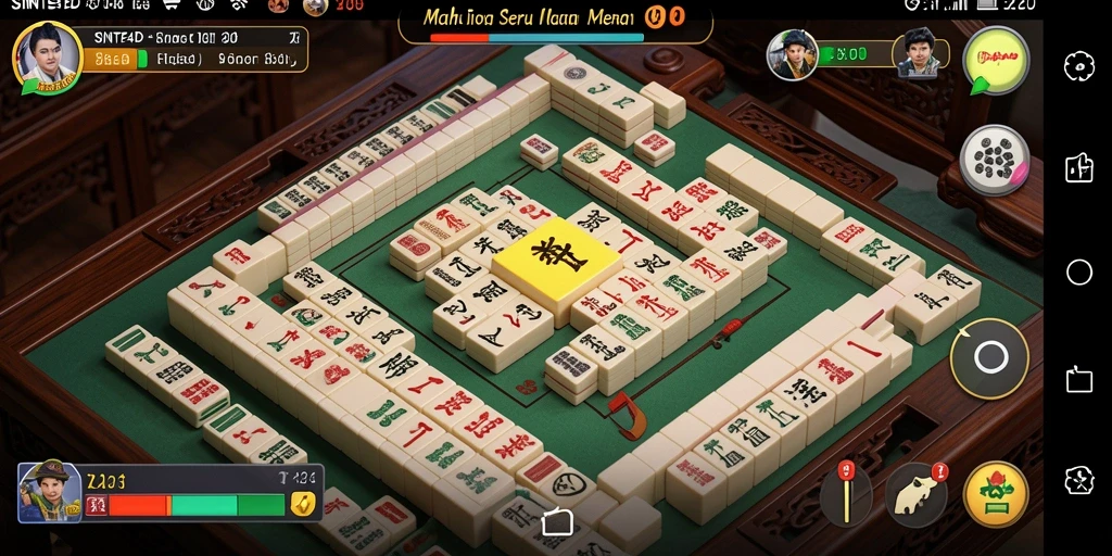 Tangkapan layar dari gameplay Mahjong yang seru di SINTE4D.