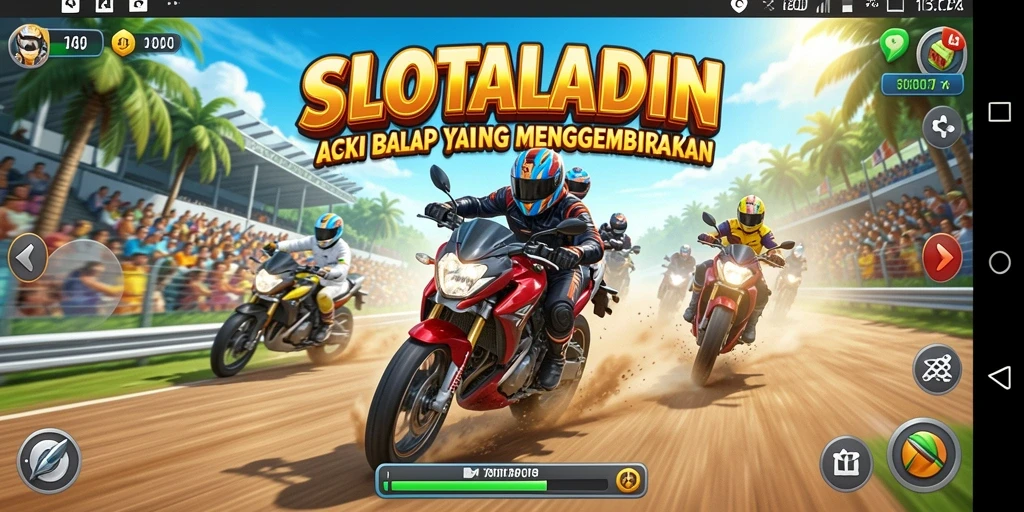 SLOTALADIN menampilkan aksi balap yang mendebarkan di lintasan yang bervariasi.