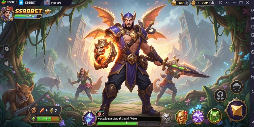 Tampilan gameplay seru dan menantang dari SS88BET di dunia fantasi.