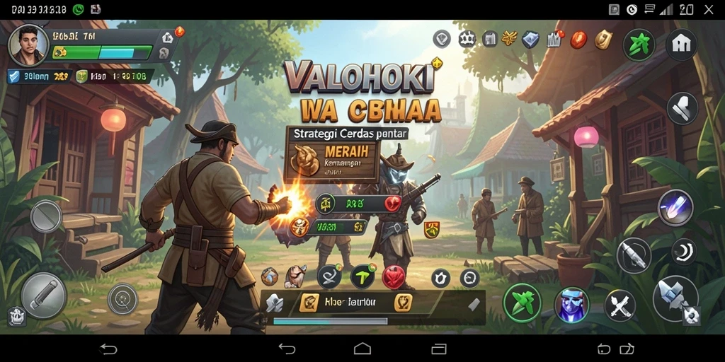 Tampilan gameplay menegangkan dan penuh strategi dari VALOHOKI.